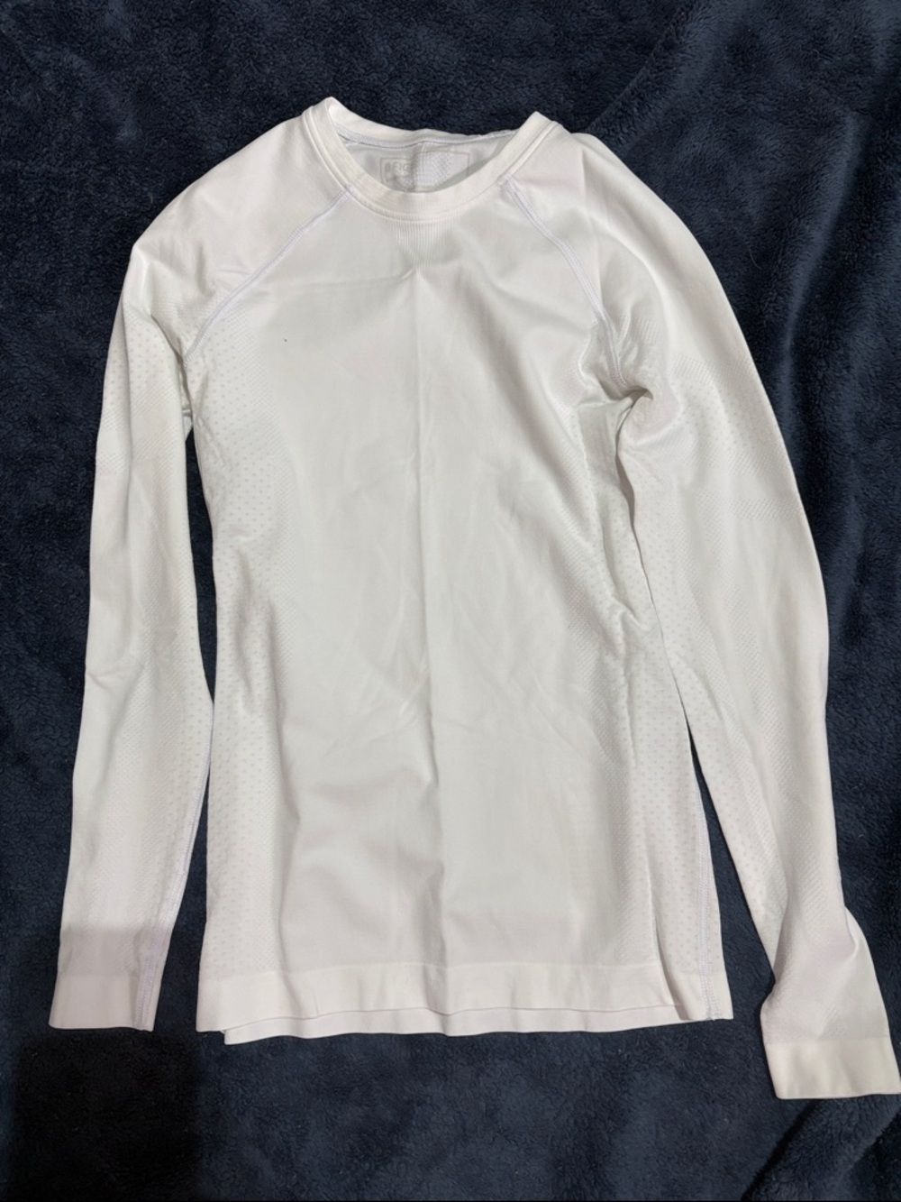 Figs Salta Optic White Long Sleeve Underscrub